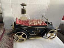 Metal Musical Car Decanter,6 Shot Glasses,Glass Decanter,whisky/gin Reversal Tag