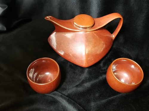 Marbled brown genie lamp - brown,