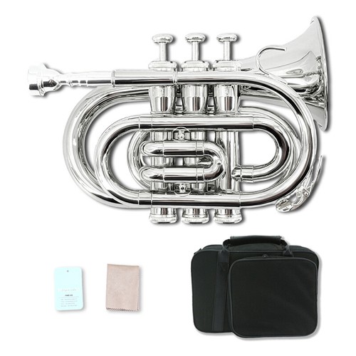 Sliver pocket trumpet - sliver, bb