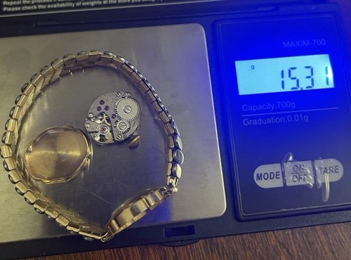 9ct solid yellow - gold, vintage