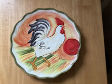 fitz and floyd ROOSTER PLATE FROM USA