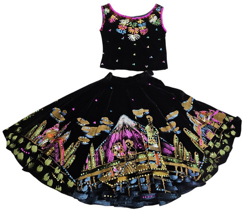 Vintage mexican circle skirt - vintage, &