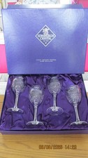 Edinburgh Tay Crystal wine glasses boxed x 4