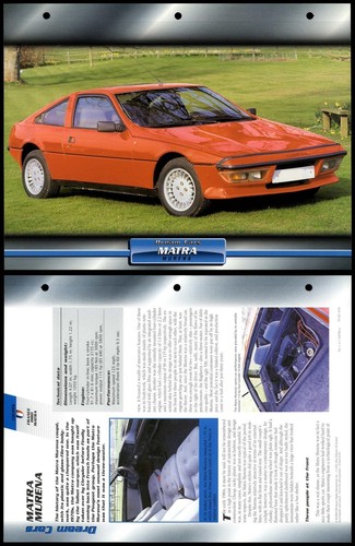 Matra murena 1980 coupes - matra,