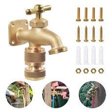 Solid Brass Anywhere Hose Tap