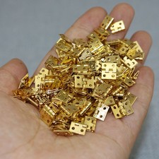 20Pcs Mini Brass Hinges 1/4in