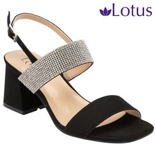 Lotus Womens Block Heeled
