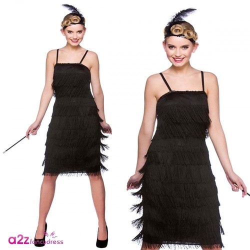 Ladies flapper black - ladies, 20's