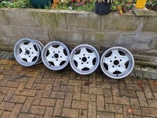 4x Genuine Porsche Cookie Cutters Alloy Wheels 911 924 944 Fit VW Beetle  15" 
