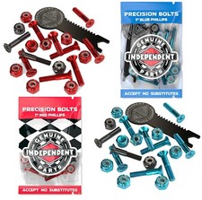 INDEPENDENT Skateboard Truck Mounting Bolts & Tool   1" Red or Blue Deck Fixings