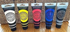 LARGE TUBES 120ML ACRYLIC PAINT PROFESSIONAL PAINTS YELLOW RED BLUE WHITE BLACK