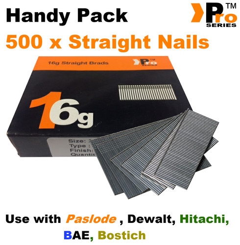 Gauge straight nails 500 - 16,