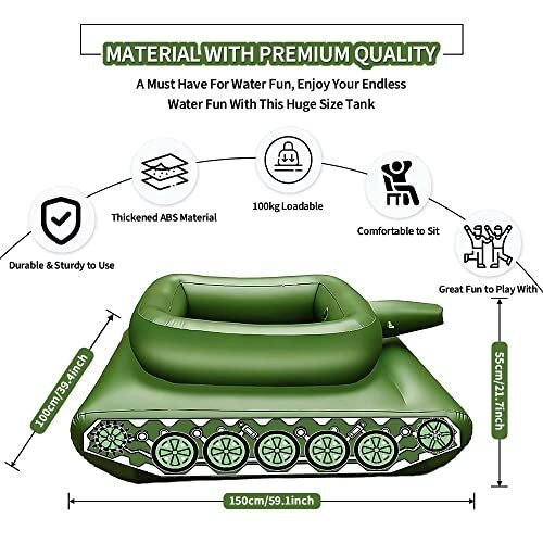 Inflatable water spray tank - water,