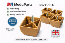 Furniture Feet M8 Fixing Brown