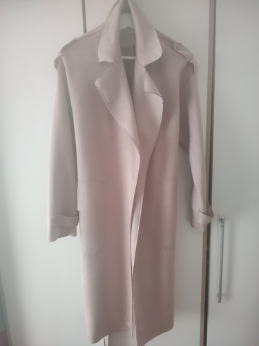 Ladies light pink long - long, coat