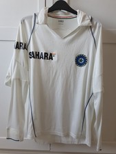 BCCI Nike INDIA INDIAN TEST CRICKET Long Sleeve 2007  PLAYER VERSION Jersey 