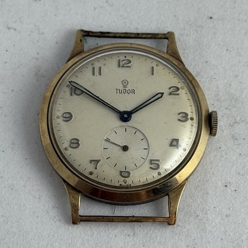 9ct gold tudor mens wrist - tudor,