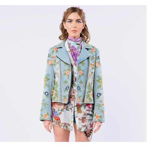 Aratta bohemian floral denim - aratta,