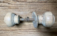 One Old vintage Pair Of Door Handles And One Backplate