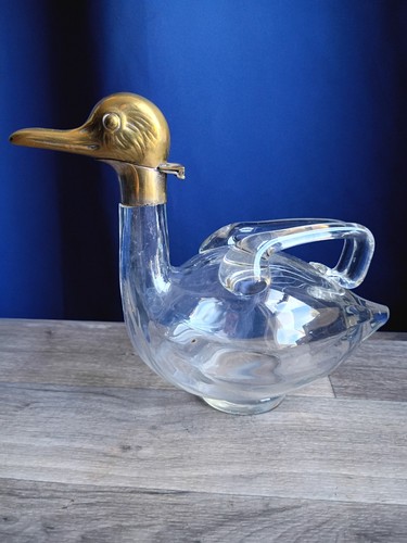 Art deco duck decanter - duck, with