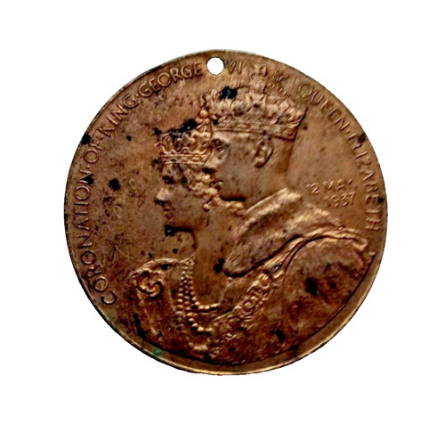 1937 coronation medal king - of,