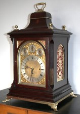 Antique Dent london triple fusee bell & gong bracket clock