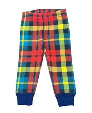 Hanna Andersson Kids Festive Long John Pyjama Bottom Only - Rainbow Plaid