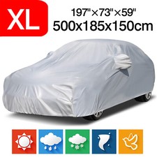 Full Car Cover Outdoor Indoor Storage Dust Breathable Windproof Fit up to 209"
