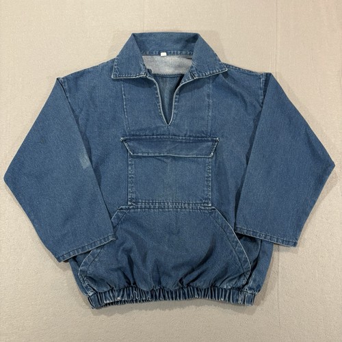 Vintage denim smock - vintage, blue