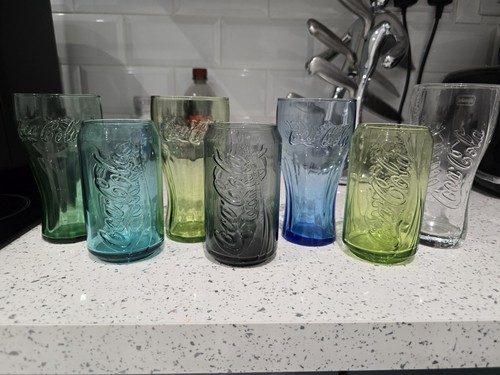 Coca cola glasses clear - coca,
