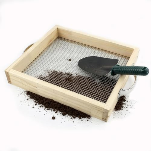 Soil sifter for gardening - for, dirt