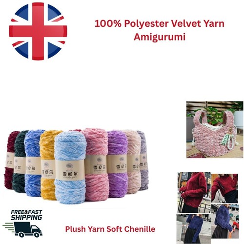 100g yarn chenille shiny - 100g,