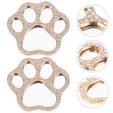  2 Pcs Mini Vanity Mirror Cat Ornaments Phone Case Decoration Cell Charm