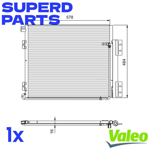 Air condenser radiator - condenser, a/c