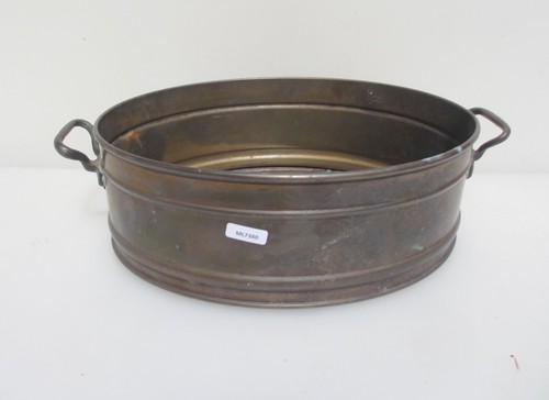 Antique brass pan - antique, kettle