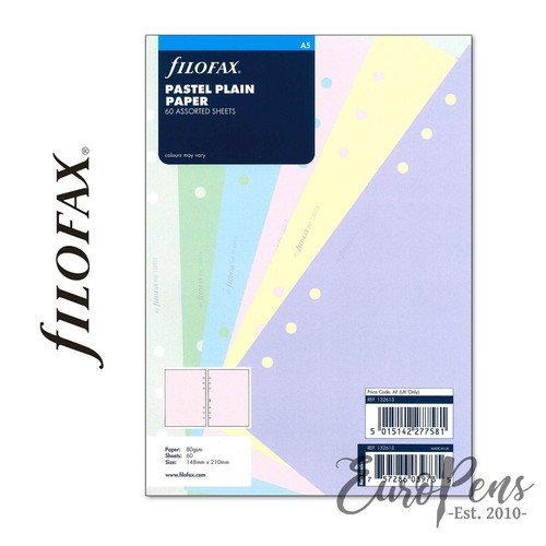 Filofax pastel refill paper - a5,