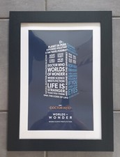 Doctor Who exhibition worlds of wonder tardis official A3 Print framed