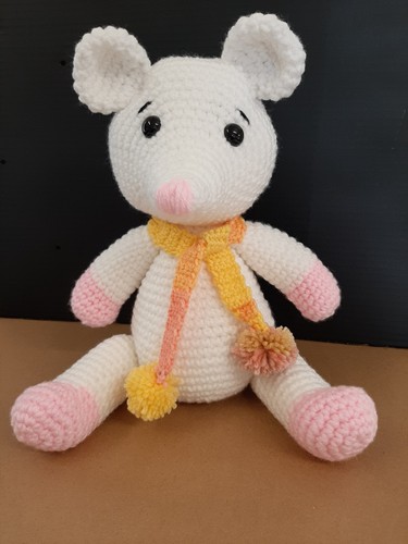 Handmade crocheted mouse toy - ,