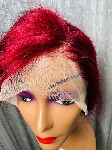 Short human hair - hair, lace