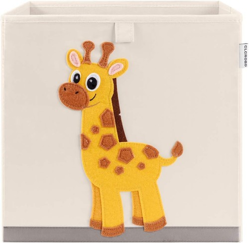 Foldable giraffe storage cube - giraffe,