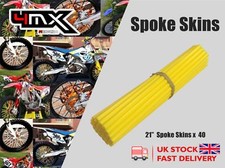 Wheel Spoke Protectors Yellow 21" fits Yamaha XT660 R 12