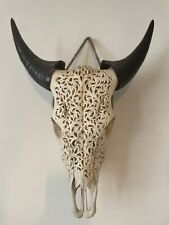 Traditional Hand Carved Balinese Cow Skull