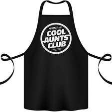 Aunties Day Member of Cool Aunts Club Cotton Apron 100% Organic