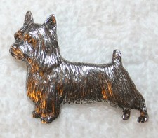 Silky Terrier Dog Fine PEWTER
