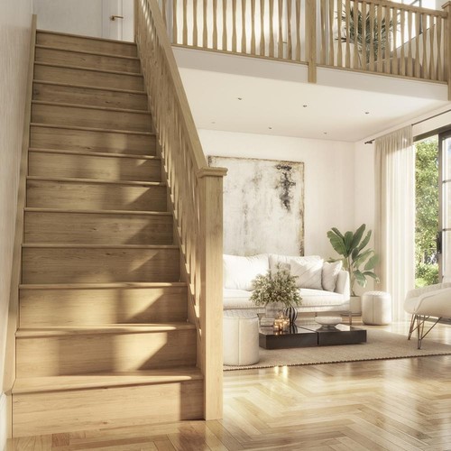 Oak stair cladding treads - cladding,
