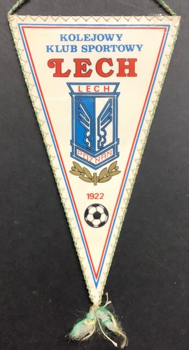 Lech poznan vintage pennant - lech,