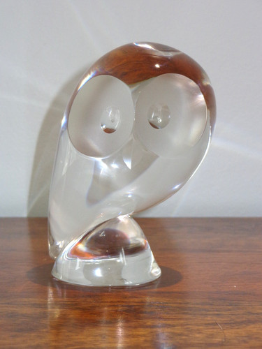 1950s steuben glass - 1950s, owl
