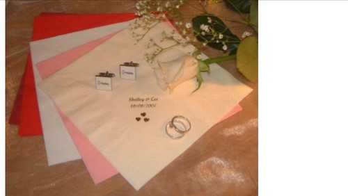 Personalised napkins 50 - napkins, &