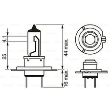 BULB, HEADLIGHT BOSCH 1 987