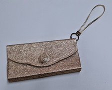 Metallic Gold Vintage Clutch Bag Great Condition Charity Sale